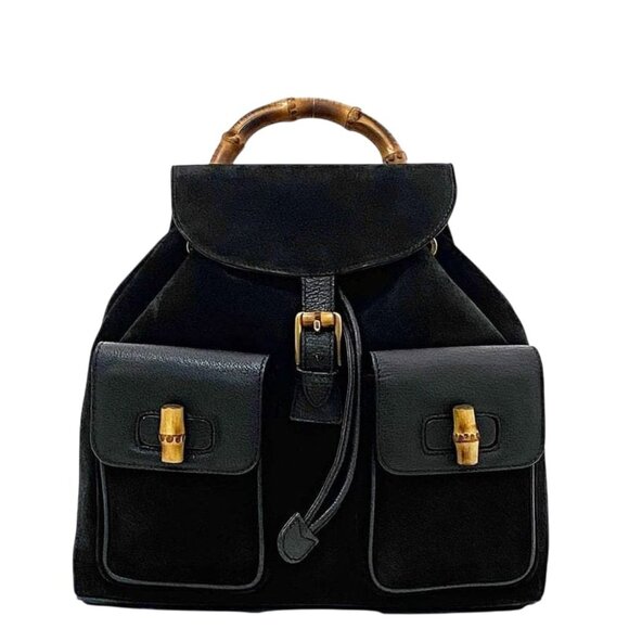 Gucci Backpack Black Bamboo 003 2058 0016 main image 6